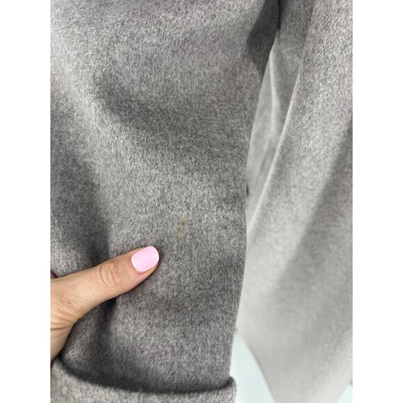 Kinross Wool & Cashmere Blend Notch Collar Button Front Coat - Picture 15 of 16